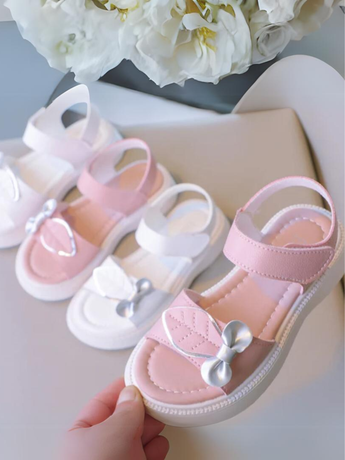 Step Into Style Velcro Strap Sandals By Liv and Mia – Mia Belle Girls