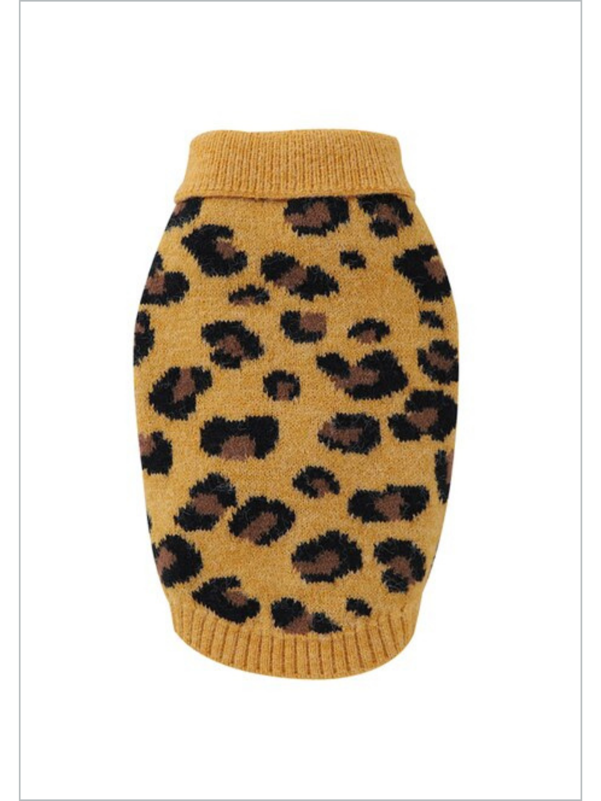 Mommy and Me Leopard Print Dog Sweater