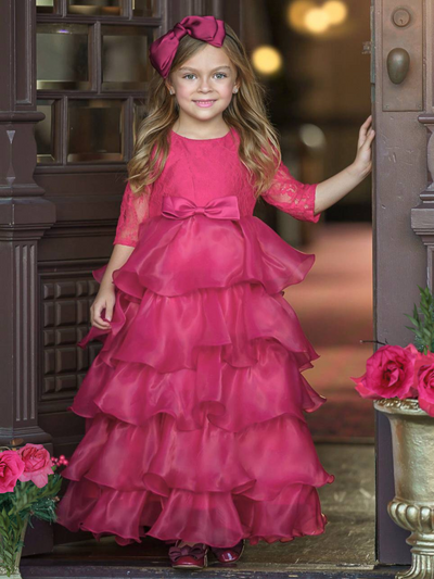 Wear The Crown Lace Ruffle Special Occasion Gown