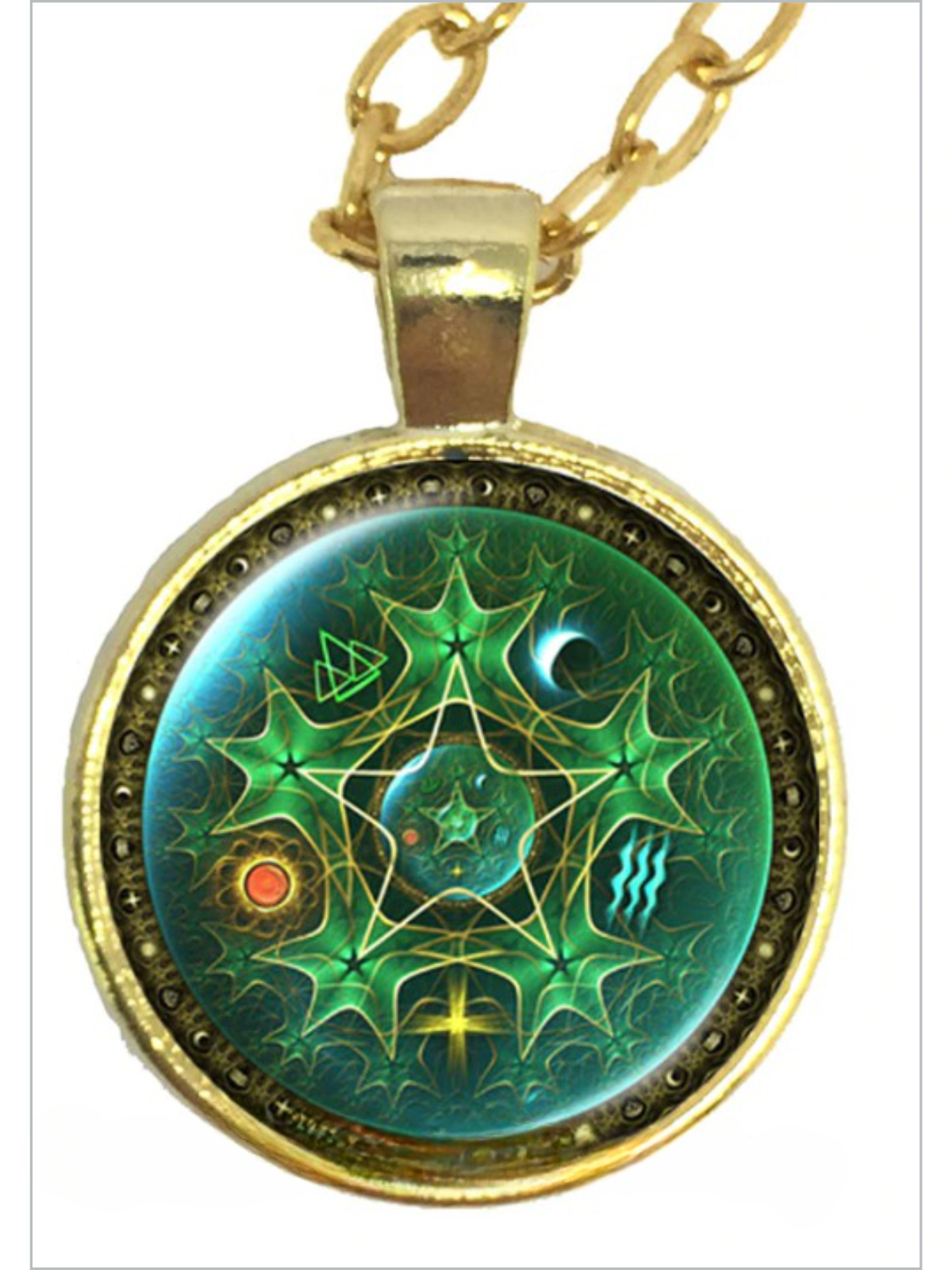 Girls Hocus Pocus Inspired Winifred Magical Pentagram Necklace
