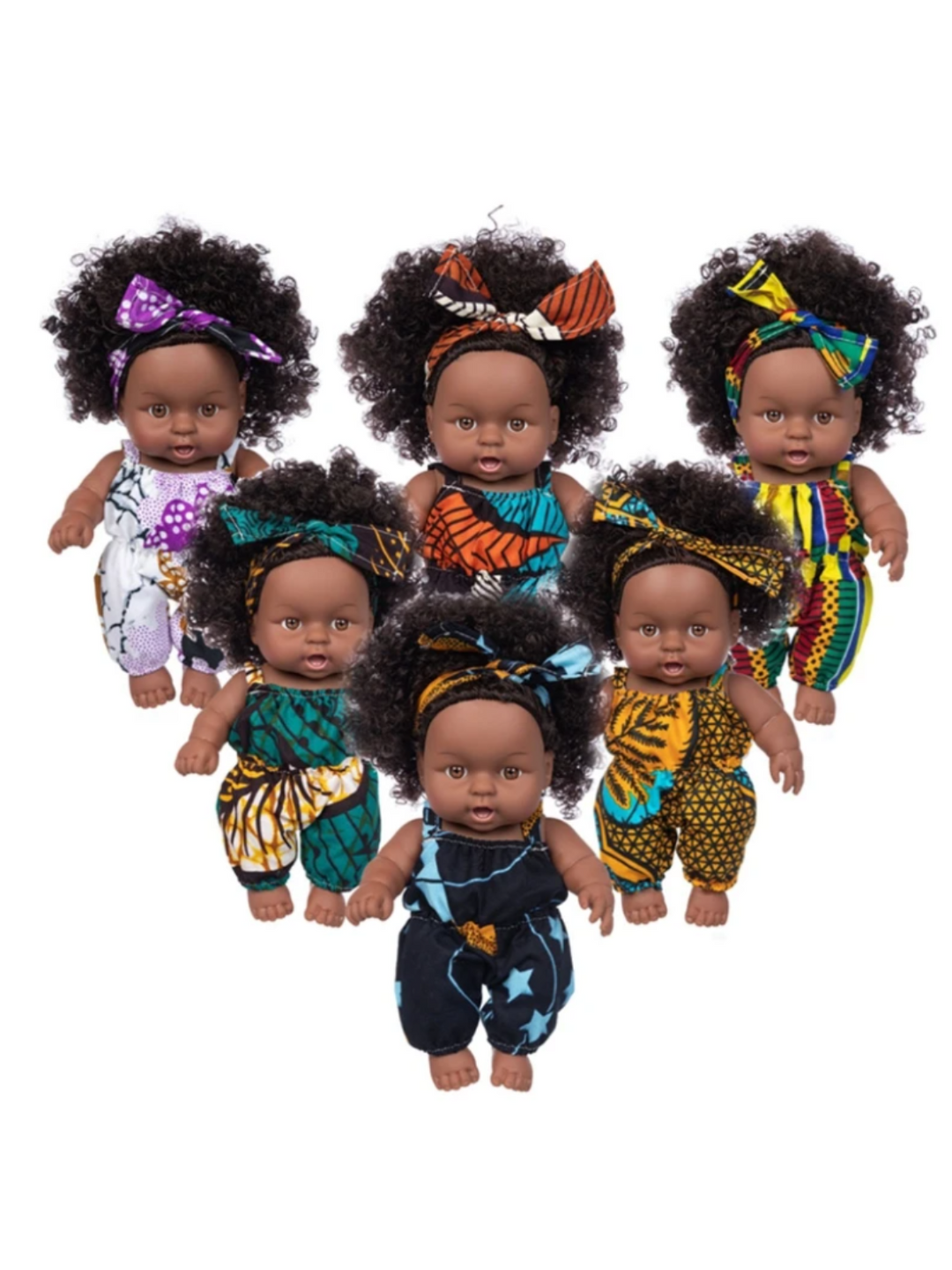 8 Cute and Cuddly Baby Doll with Beautiful Curly Hair Mia Belle Girls