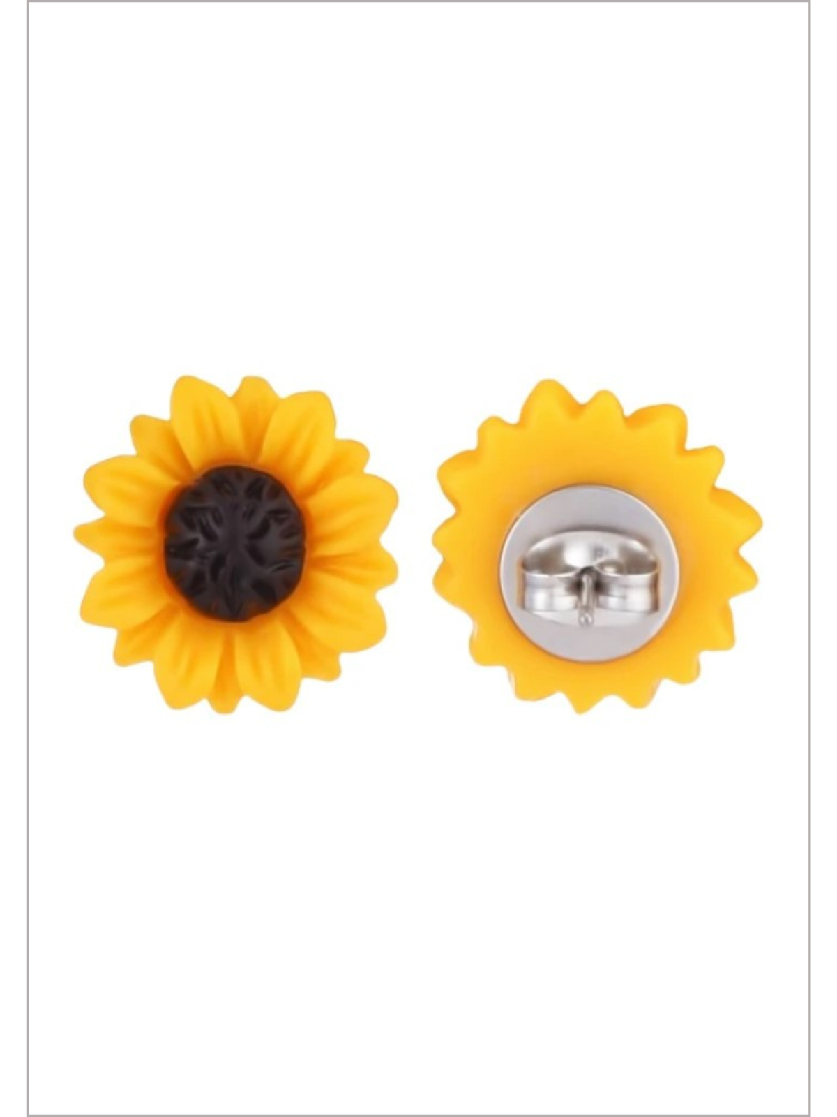 My Only Sunshine Sunflower Stud Earrings