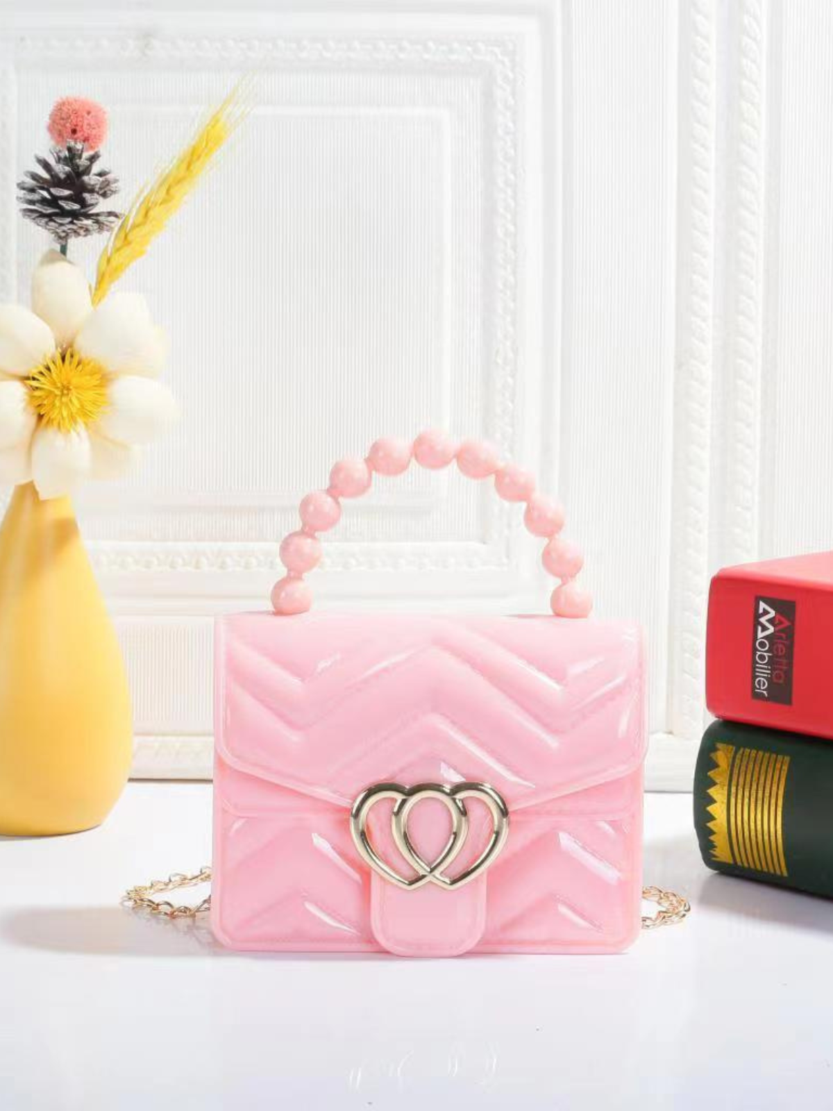 Mia Belle Girls Heart Flap Mini Handbag | Girls Accessories