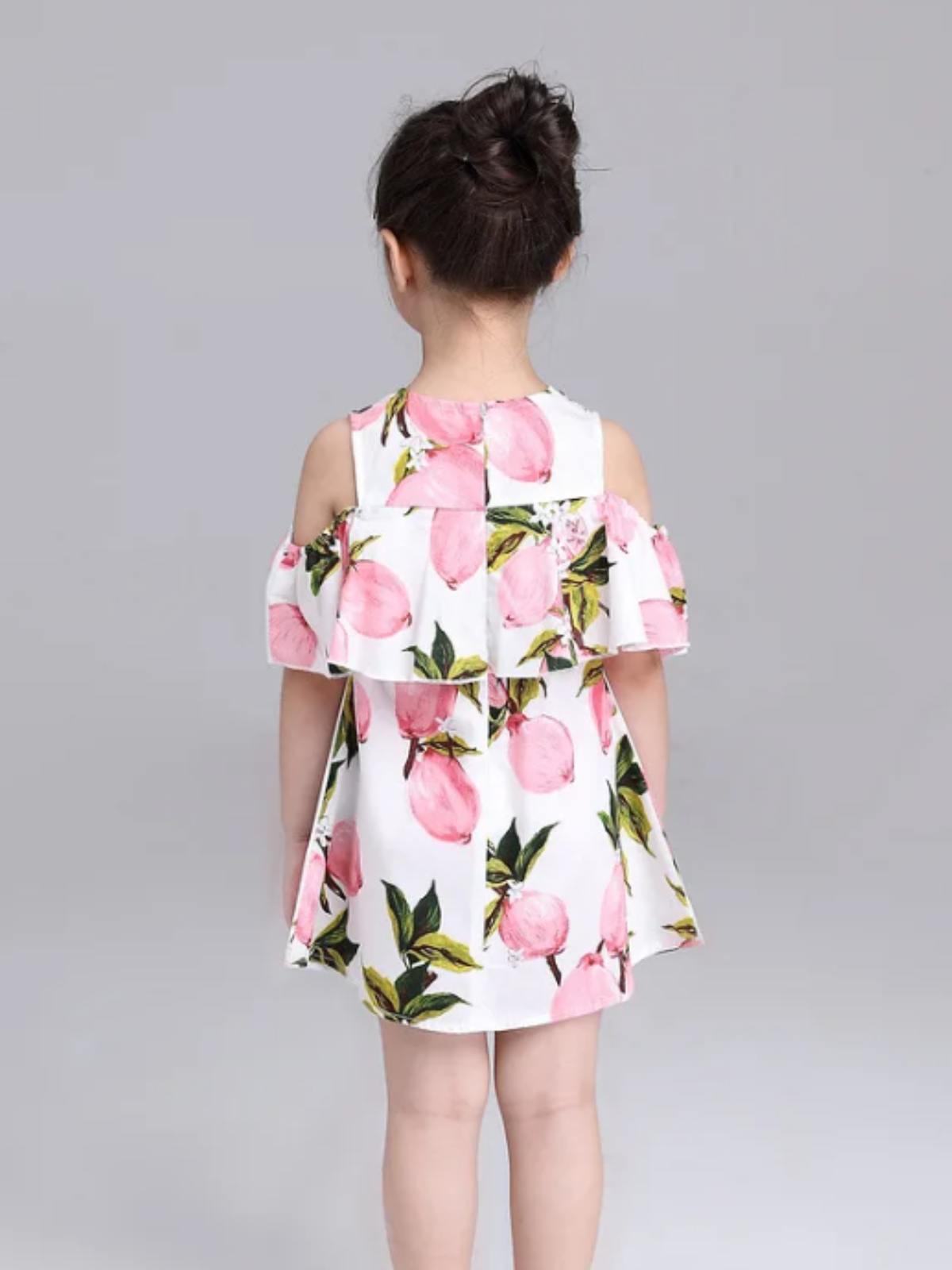 Mia Belle Girls Lemon Cold Shoulder Dress | Girls Summer Dresses