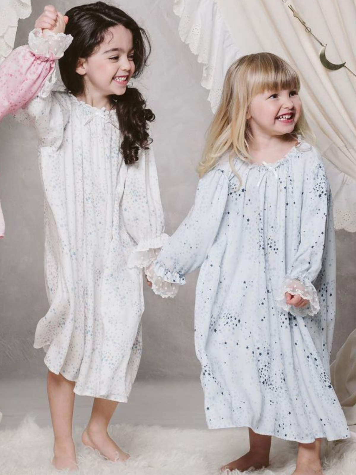 Mia Belle Girls Star Print Nightgown | Girls Pajamas