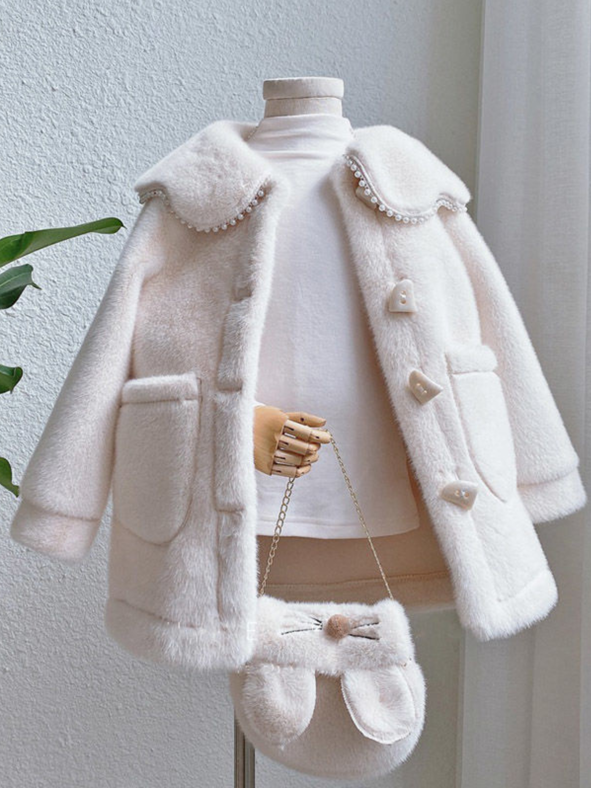 Flutter Into Fashion Cape Collar Fleece Jacket