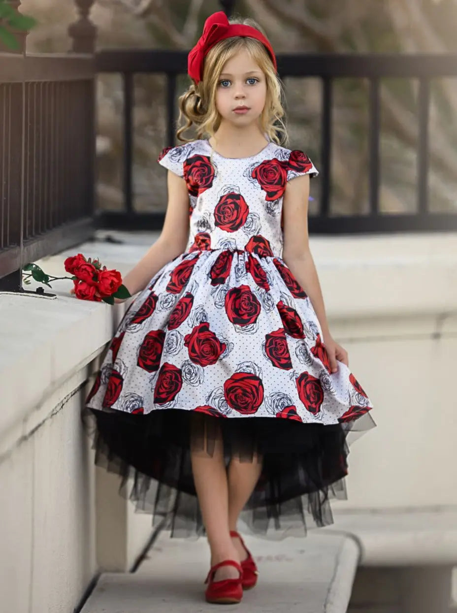 Girls Formal Dress | Cap Sleeve Hi-Lo Tulle Dress | Special Occasions Mia Belle Girls Girls Formal Dress | Cap Sleeve Hi-Lo Tulle Dress | Special Occasions Mia Belle Girls