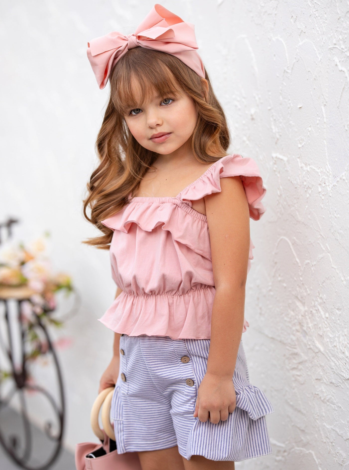 WOMEN'S SLEEVELESS CROP TOP & ELASTIC WAIST MINI SKIRT FLORAL 2PC. SET main image 0