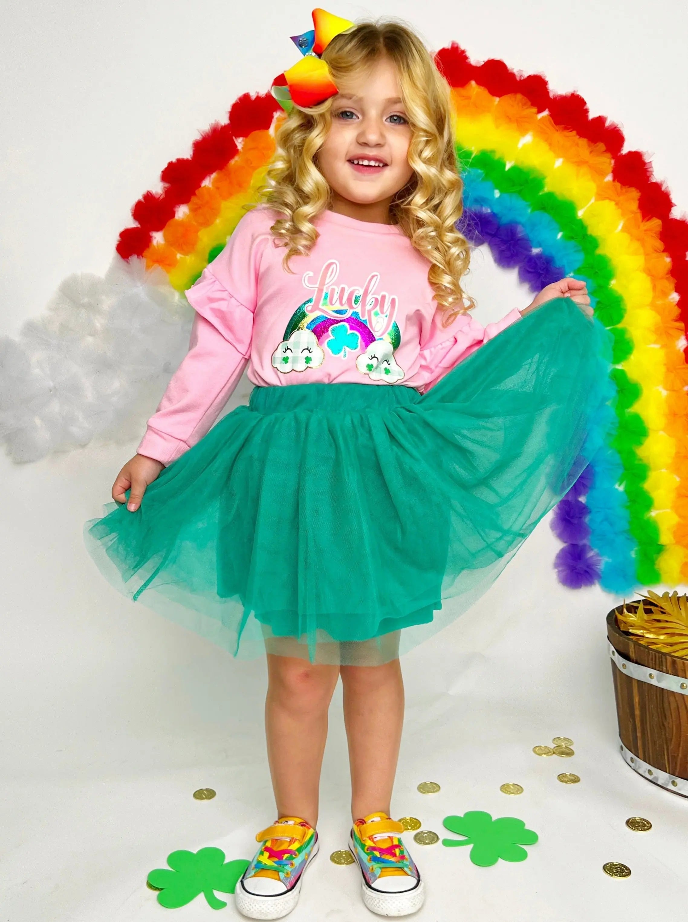 Petitebella Tutu-Hundekleid Mit Pailletten – Größe M, Weiß/grün | Für Kleine Hunderassen 3,6–5,9 Kg