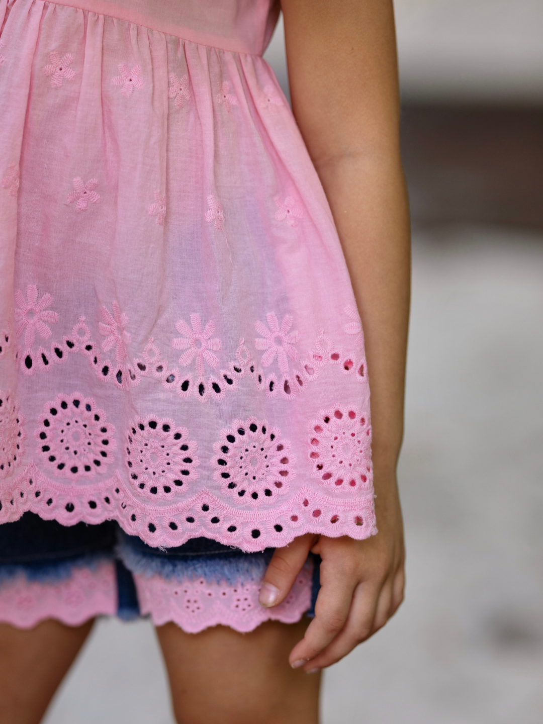 Little Miss Sunshine Top and Denim Shorts Set