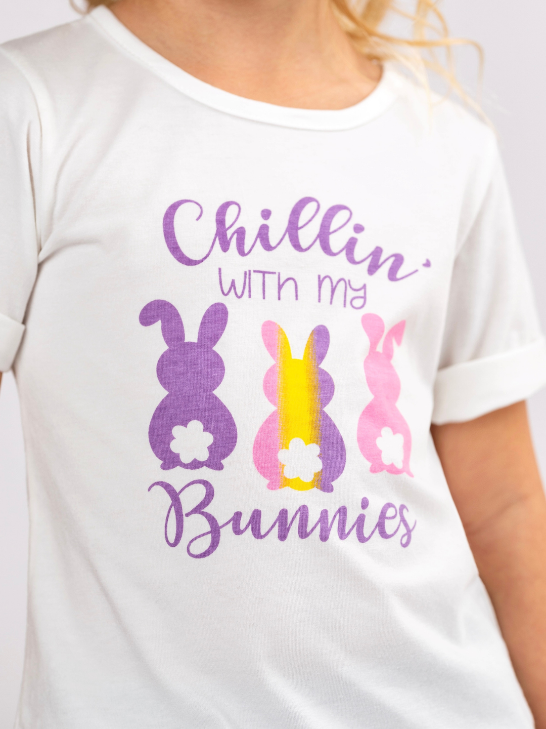 Chillin’ with My Bunnies Easter Graphic T-Shirt