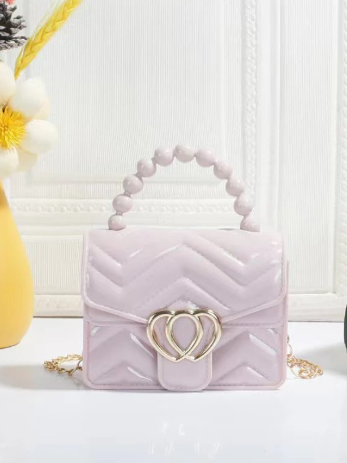Mia Belle Girls Heart Flap Mini Handbag | Girls Accessories