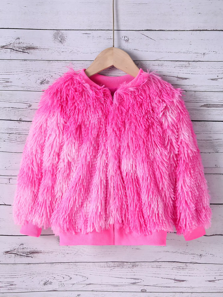 Petite Luxe Plush Fur Winter Coat