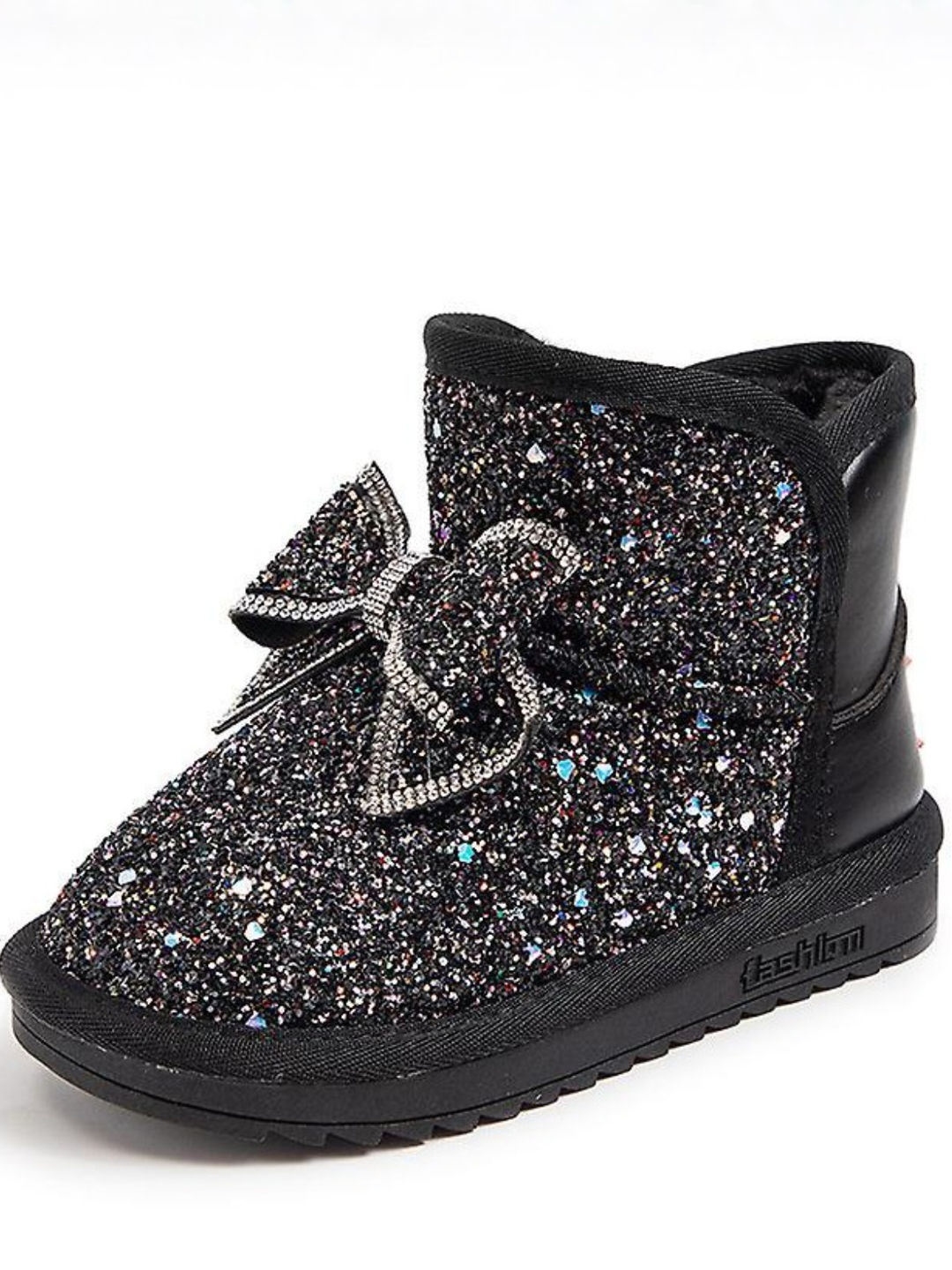 Sparkle Bow Glitter Boots