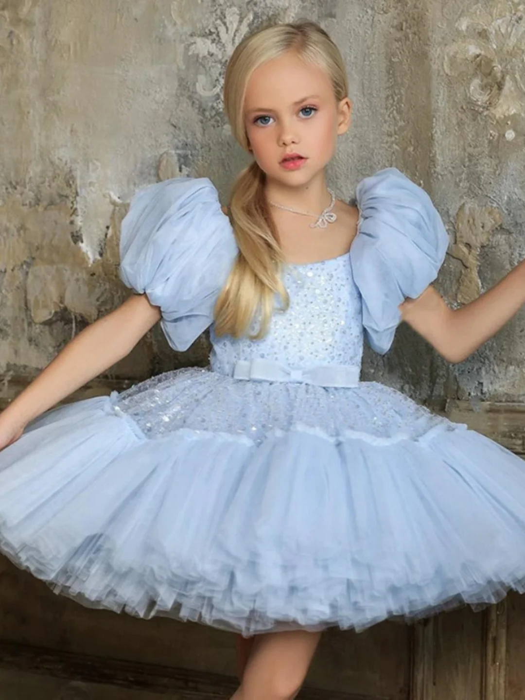 Swan Lake Sparkle Tutu Special Occasion Dress Light Blue / 9Y Swan Lake Sparkle Tutu Special Occasion Dress Light Blue / 9Y