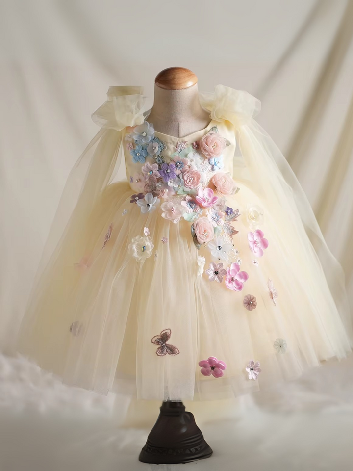 Fairy Inspired Floral Tulle Dress