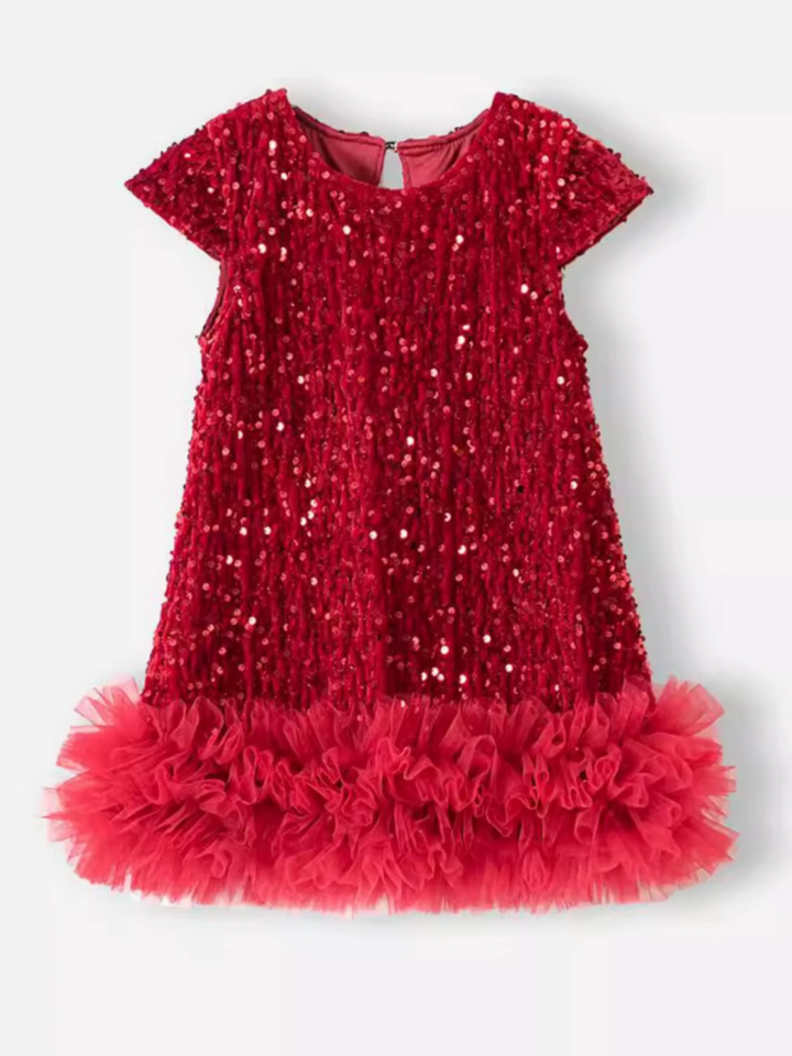 Sparkle Charm Sequin Tulle Dress
