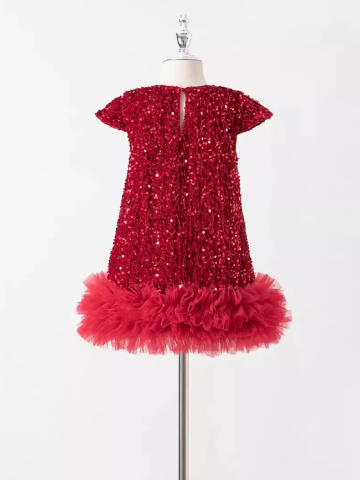 Sparkle Charm Sequin Tulle Dress