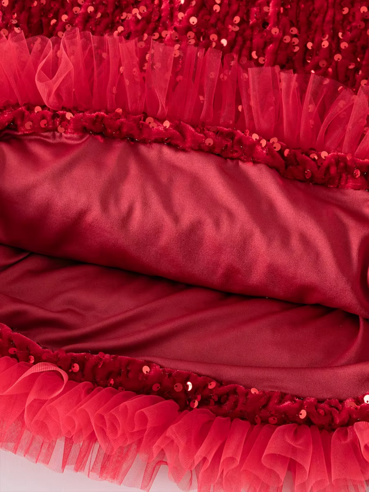 Sparkle Charm Sequin Tulle Dress