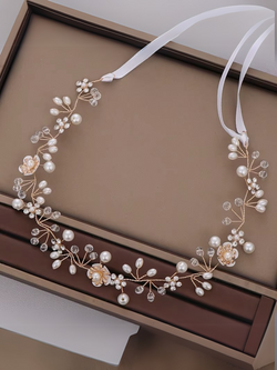 Tiny Pearl Blooms Flower Headband