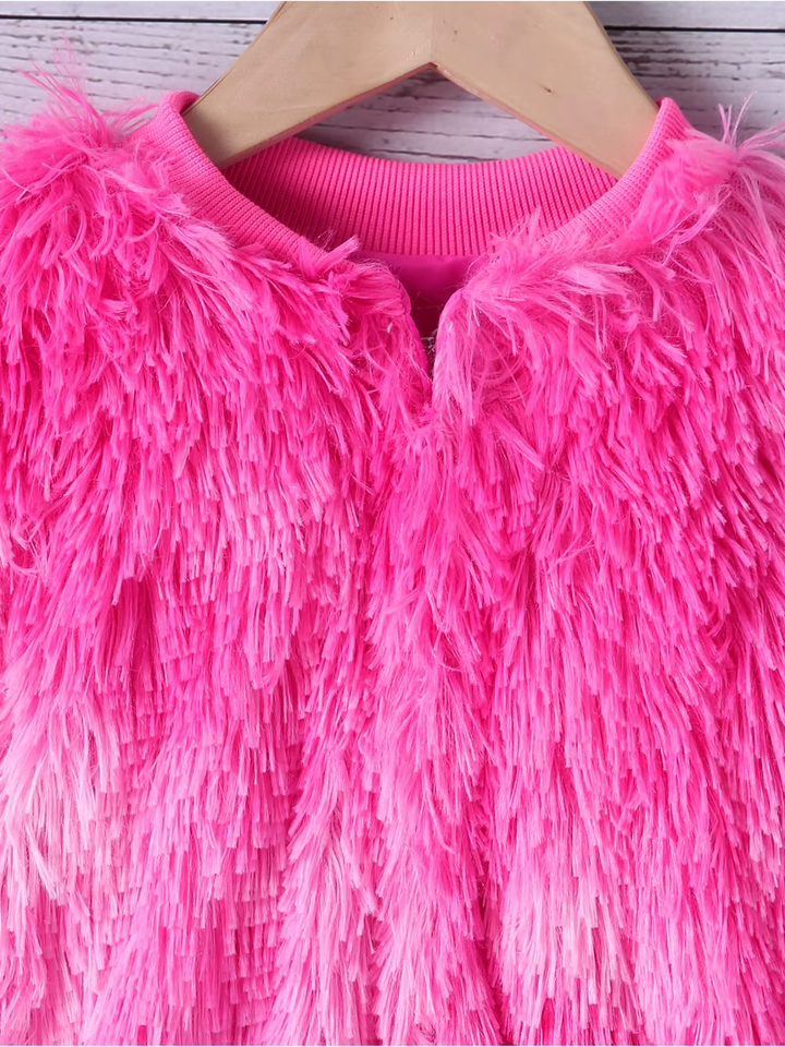 Petite Luxe Plush Fur Winter Coat
