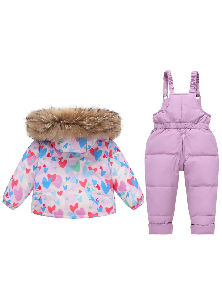 Cozy Snow Day Puffer Jacket and Snow Bib Set