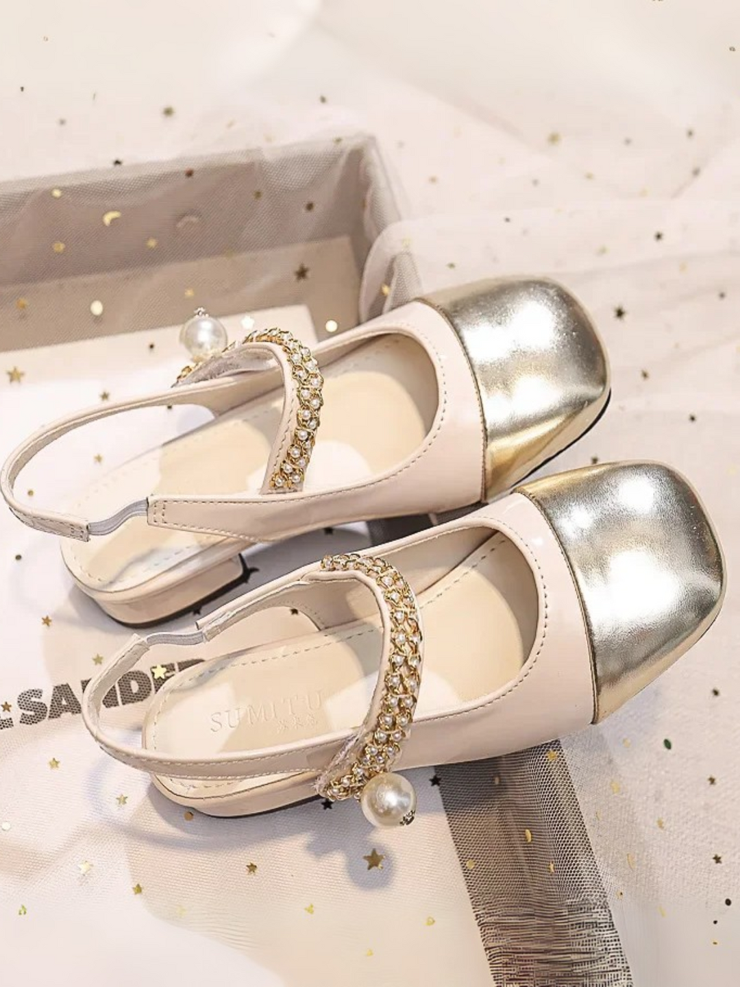 Royal Charm Pearl & Rhinestone Princess Shoes