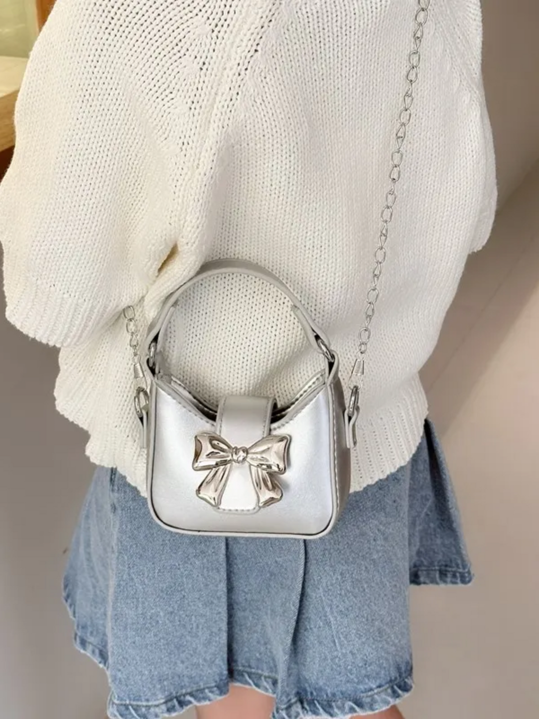 Girls Bow Crossbody Purse