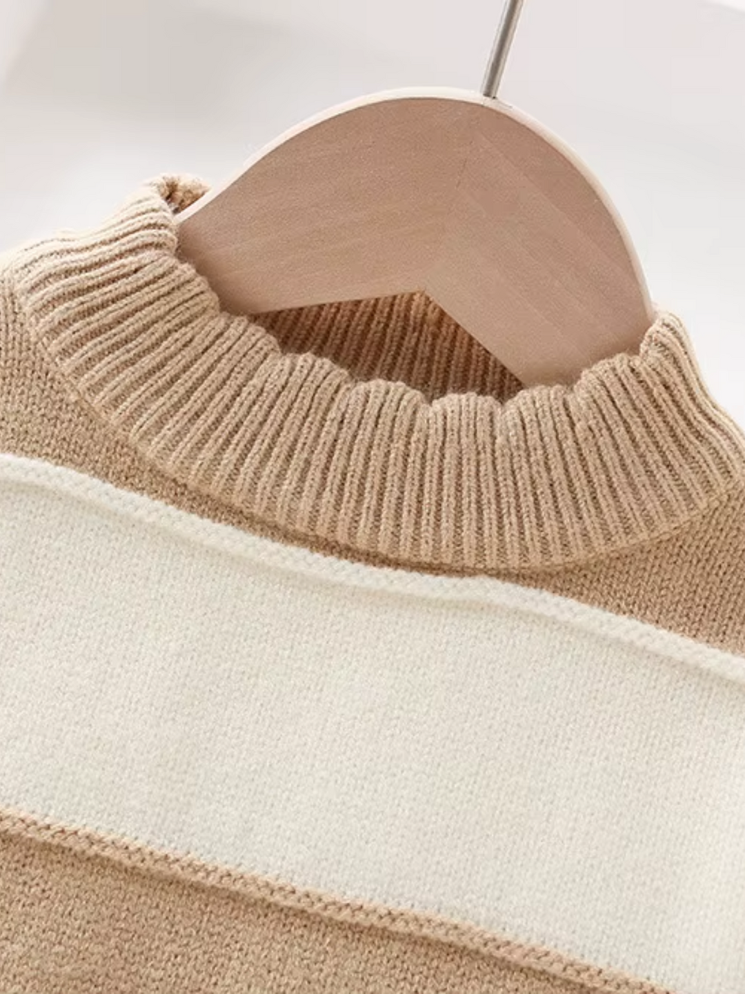 Striped Cozy Knit Sweater and Flare Pant Set