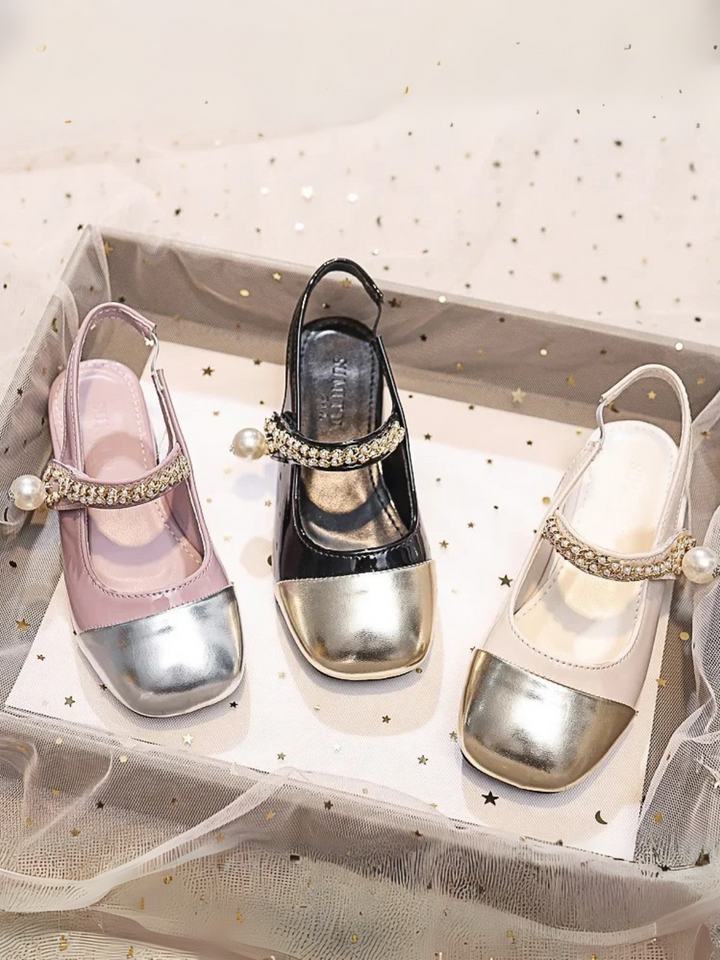 Royal Charm Pearl & Rhinestone Princess Shoes