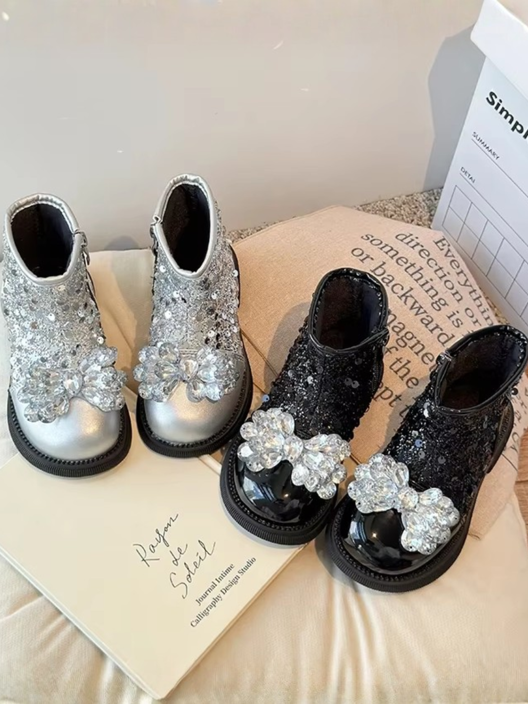 Sparkle Luxe Sparkle Bow Boots