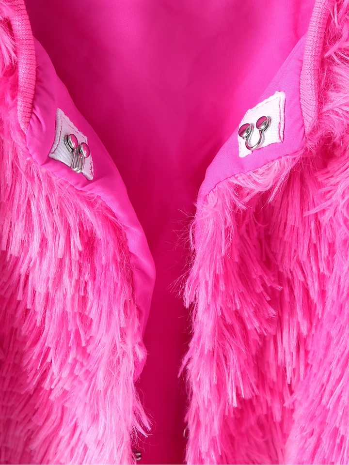 Petite Luxe Plush Fur Winter Coat