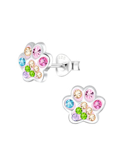 Sterling Silver Dog Lovers Stud Earrings