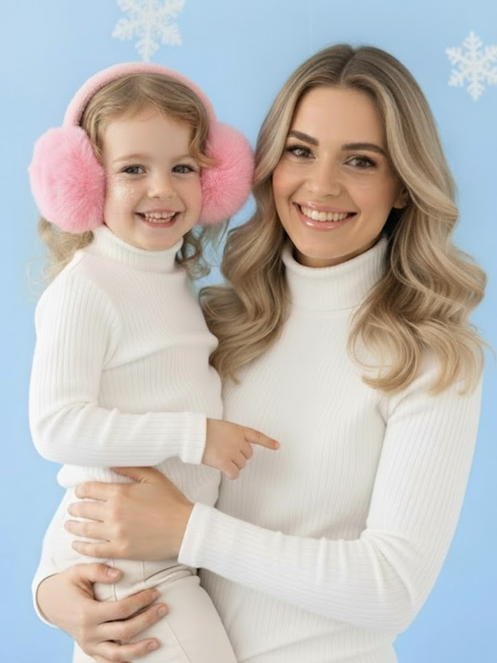Mommy And Me Cream Long Sleeve Top