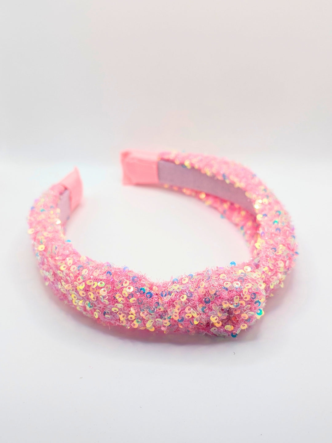 Snowberry Sparkle Pink Sequin Headband