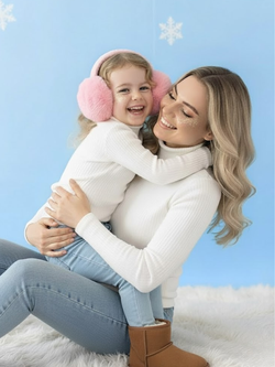 Mommy And Me Cream Long Sleeve Top