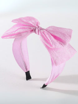 Pretty in Pink Wide-Brimmed Bow Headband