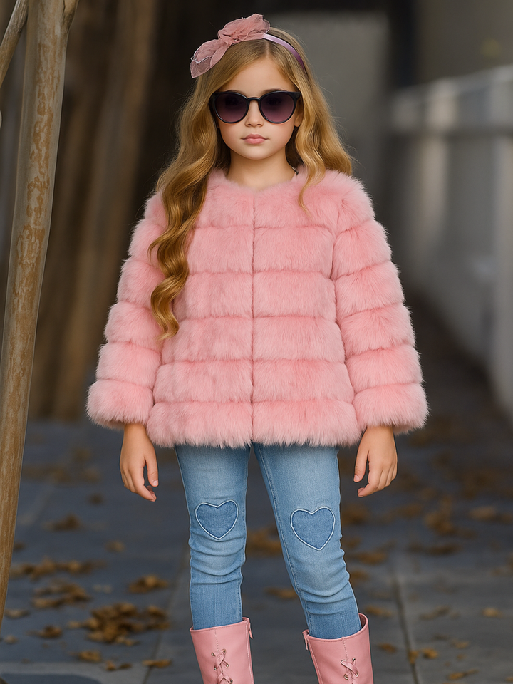 Pretty Plush Pink Faux Fur Coat