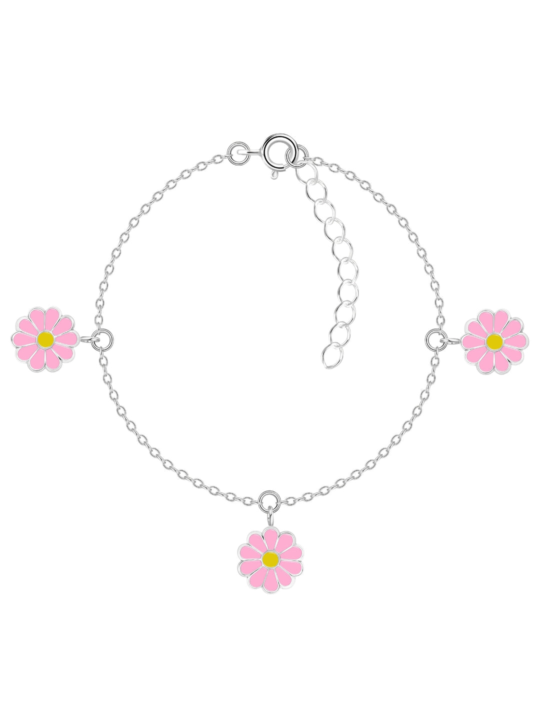 Sterling Silver Daisy Bracelet Mia Belle Girls