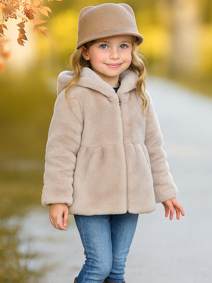 Snuggle Hooded Faux Fur Winter Coat