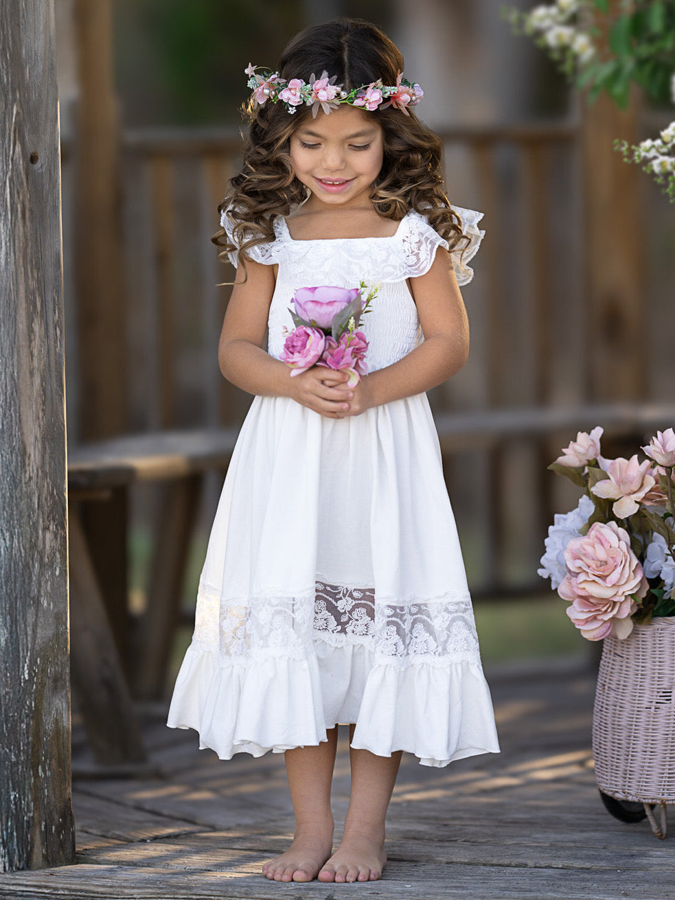 Amazon Kids White Lace Dress White Spring Chic Lace Maxi Dress Mia Belle Girls Amazon Kids White Lace Dress White Spring Chic Lace Maxi Dress Mia Belle Girls
