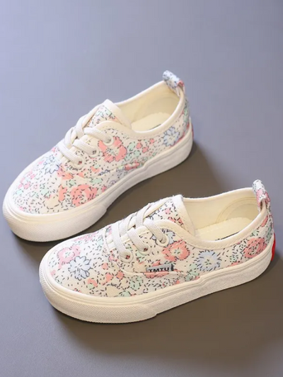 Mia Belle Girls Printed Canvas Sneakers | Shoes By Liv And Mia