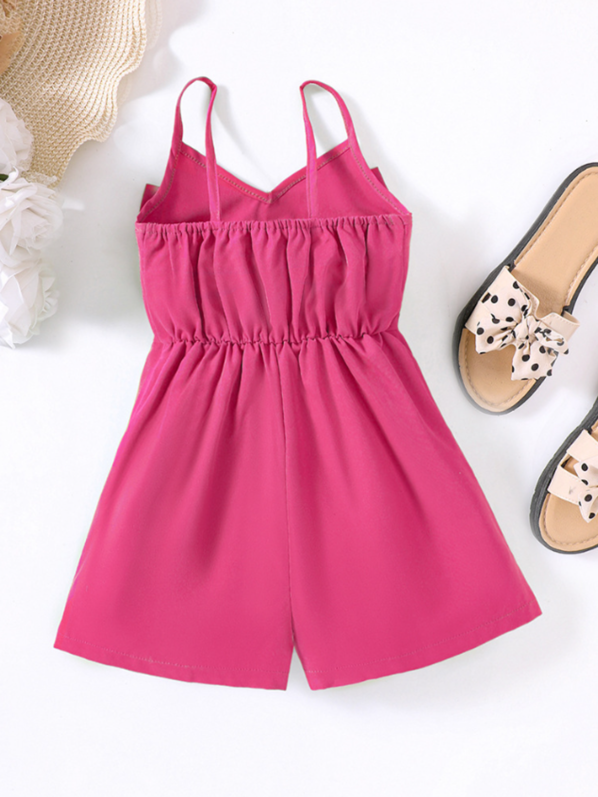Mia Belle Girls Big Bow Romper | Girls Spring Outfits