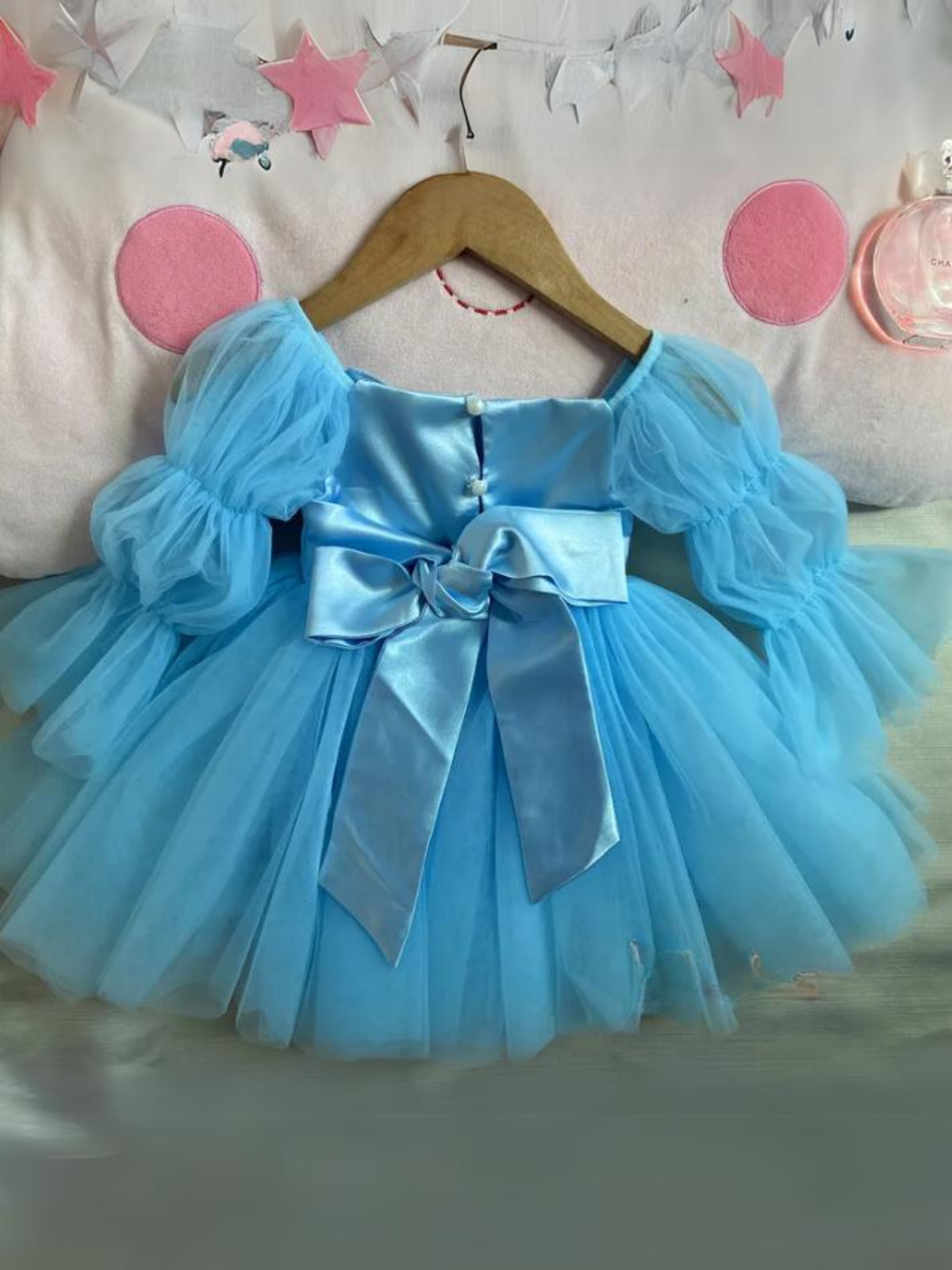 Mia Belle Girls Statement Sleeve Tulle Dress | Girls Spring Dresses Mia Belle Girls Statement Sleeve Tulle Dress | Girls Spring Dresses
