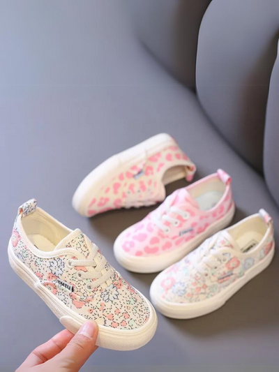 Mia Belle Girls Printed Canvas Sneakers | Shoes By Liv And Mia