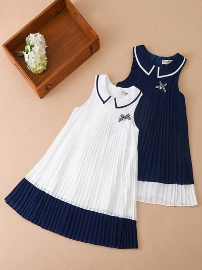 Mia Belle Girls Preppy Pleated Dress | Girls Summer Outfits