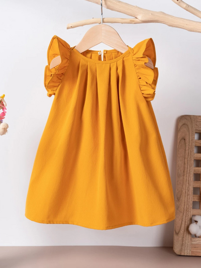 Mia Belle Girls Flutter Sleeve Dress | Girls Summer Outfits