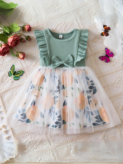 Mia Belle Girls Floral Tutu Dress | Girls Spring Dresses