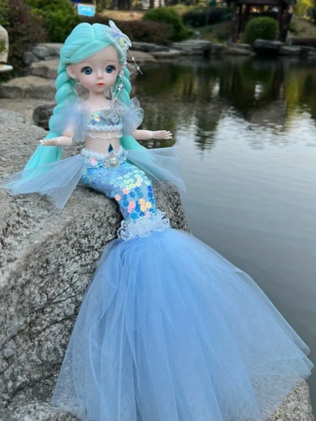 Enchanting Sparkle Mermaid Toy Doll Mia Belle Girls