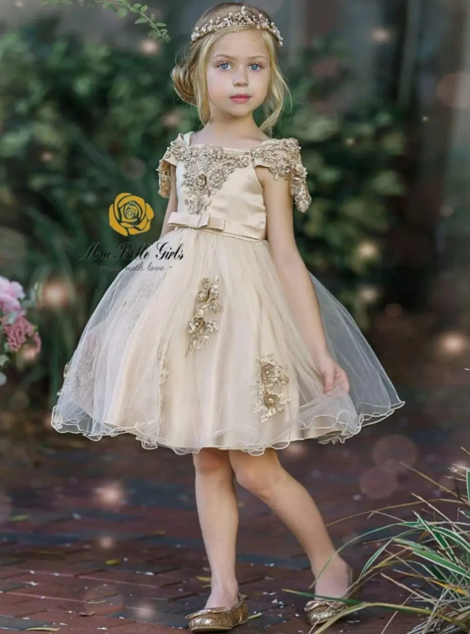 Champagne Dream Princess Dress Champagne / 4T Champagne Dream Princess Dress Champagne / 4T